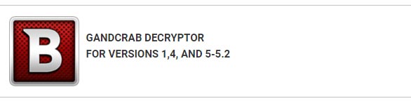 The official GandCrab 5.2 decoder was released, ending a bad nightmare called GandCrab Ransomeware Picture 5