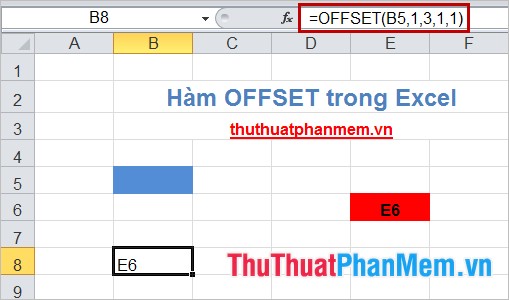 The OFFSET function returns a reference in Excel Picture 2