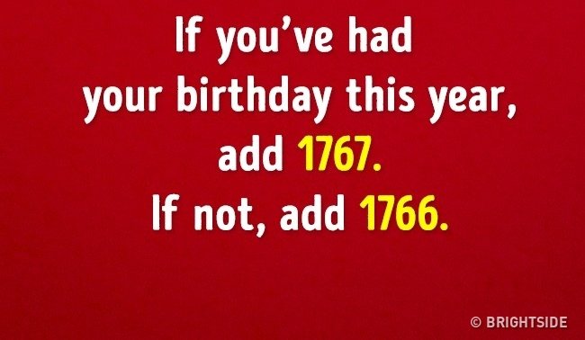 The problem accurately reveals your actual age and psychological age within 1 minute! Picture 5