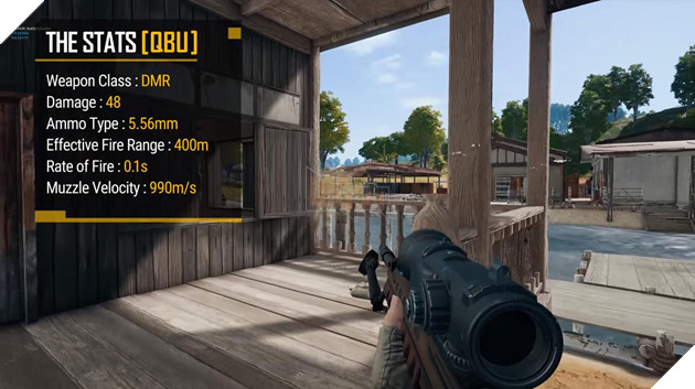 The QBU sniper gun information on PUBG Mobile Picture 1
