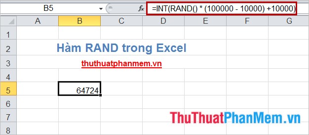 The RAND function returns a random real number, greater than or equal to 0 and less than and equal to 1 Picture 3