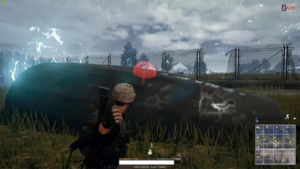 The safe way to stand next to the PUBG explosive grenade Picture 2