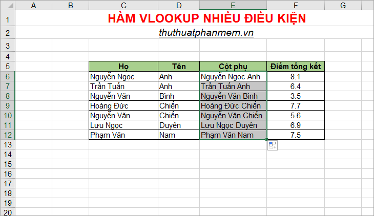 The search function satisfies many conditions in Excel - Usage and examples Picture 4