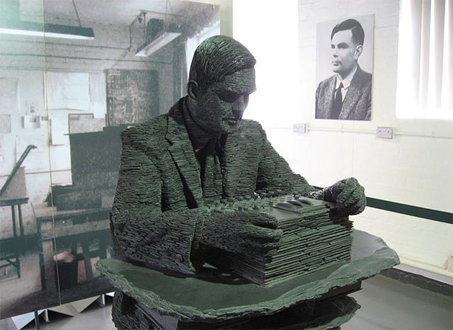 The secret is hidden inside the line of binary code on the 50-pound sheet printed with Alan Turing Picture 3