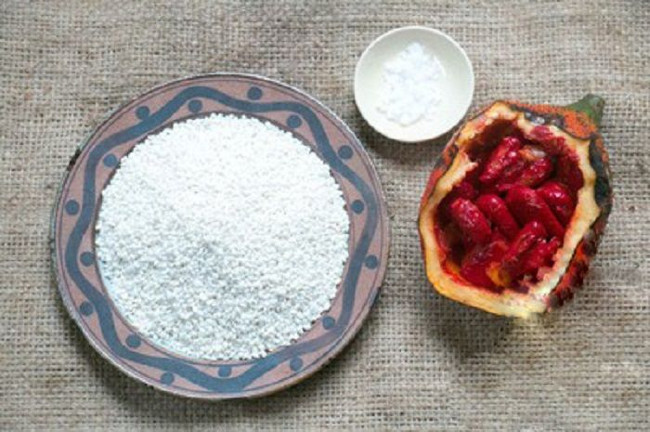 The secret of cooking red sticky rice with gac fruit for Tet is a lot of luck Picture 2