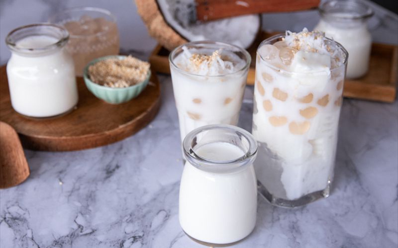 The secret of making Ha Long coconut milk pearl yogurt at home is as good as the restaurant Picture 5