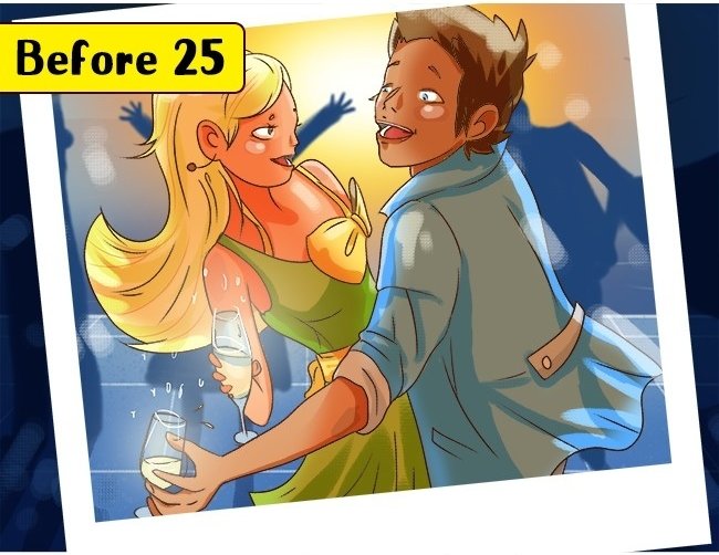 The series reflects how life will change before and after age 25 Picture 7