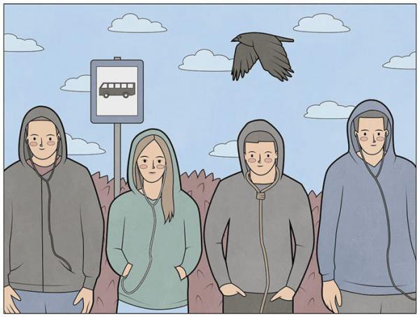 The set of real descriptions of modern life is startling, people become more and more lost in their own world Picture 8