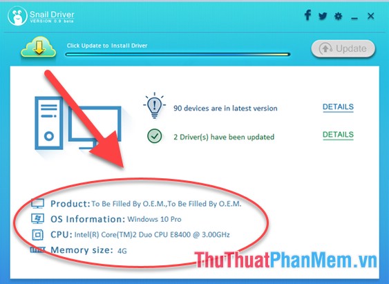 The software automatically updates the best Driver for computers Picture 5