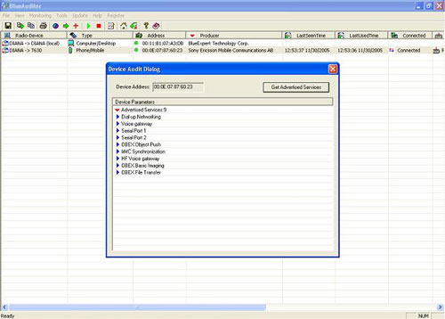 The software supports Bluetooth connection with the computer Picture 2