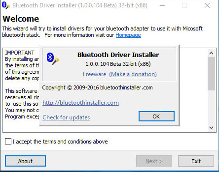 The software supports Bluetooth connection with the computer Picture 3