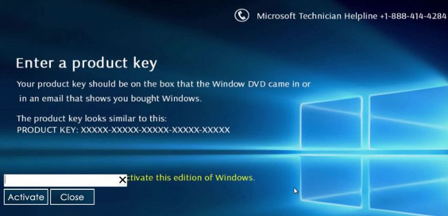 The steps to clean up the virus 'Activate this edition of Windows ...