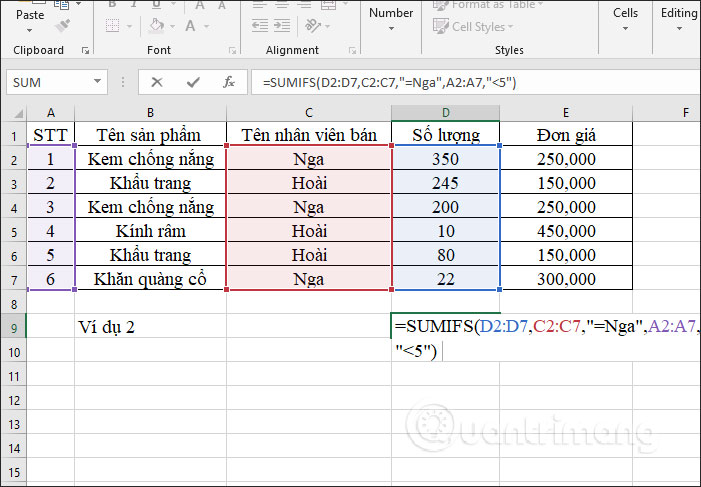 The SUMIFS Function, How To Use Multiple Conditional Calculation ...