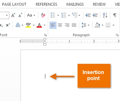 The text editing operations on Word 2013 are basic Picture 1