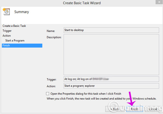 The trick for Windows 8 to boot straight into the desktop Picture 9
