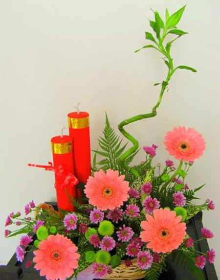 The unique flower arrangement patterns to discuss the Tet festival's day and fortune Picture 16