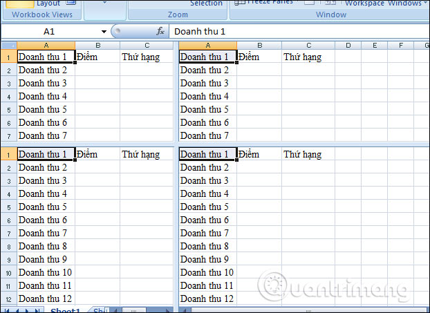 The use of the Split tool separates the Excel data table Picture 3