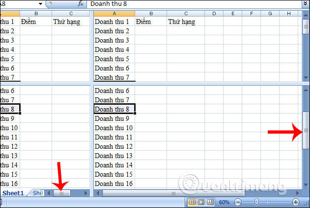 The use of the Split tool separates the Excel data table Picture 4