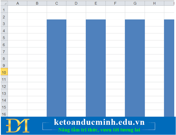The way to color alternating columns in Excel is extremely simple Picture 5