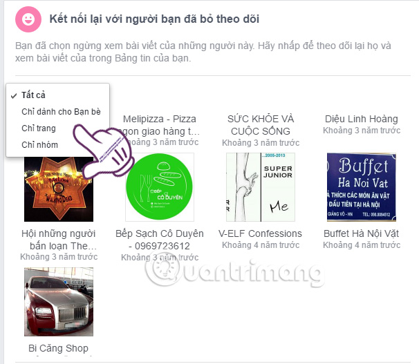 The way to Follow who left the track on Facebook Picture 3