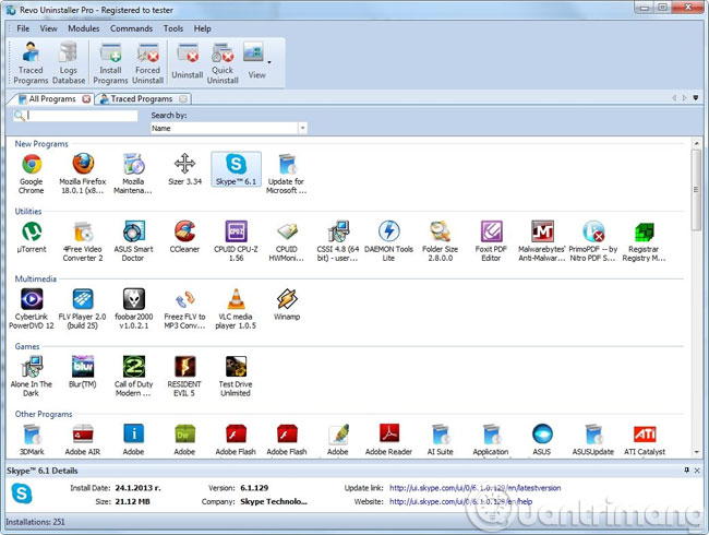 The wizard supports installation, removing many software at the same time in Windows Picture 4