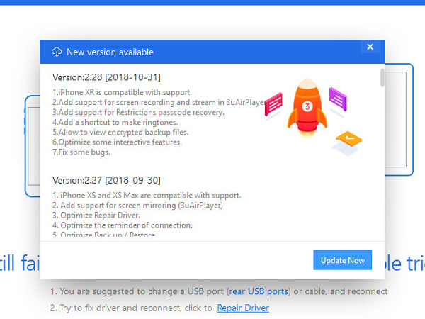 There are 3uTools v2.31, support connecting to iDevice via Wi-Fi Picture 5