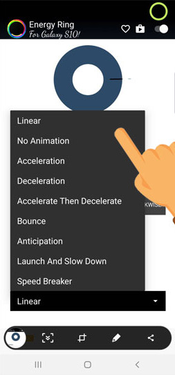 This application helps you turn the hole-punching camera on Galaxy Note 10 into a beautiful% battery indicator Picture 4