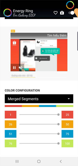 This application helps you turn the hole-punching camera on Galaxy Note 10 into a beautiful% battery indicator Picture 5