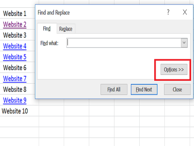This is a simple way to find and delete Hyperlink in Excel Picture 5