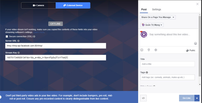 This is how Live Stream Facebook Video on PC, Fanpage Picture 21