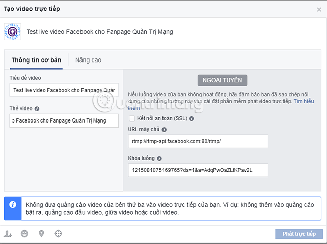 This is how Live Stream Facebook Video on PC, Fanpage Picture 24