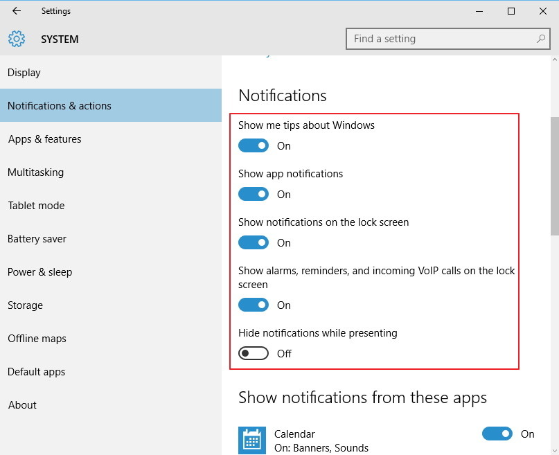 This is how to customize and disable (turn off) Action Center on Windows 10 Picture 25