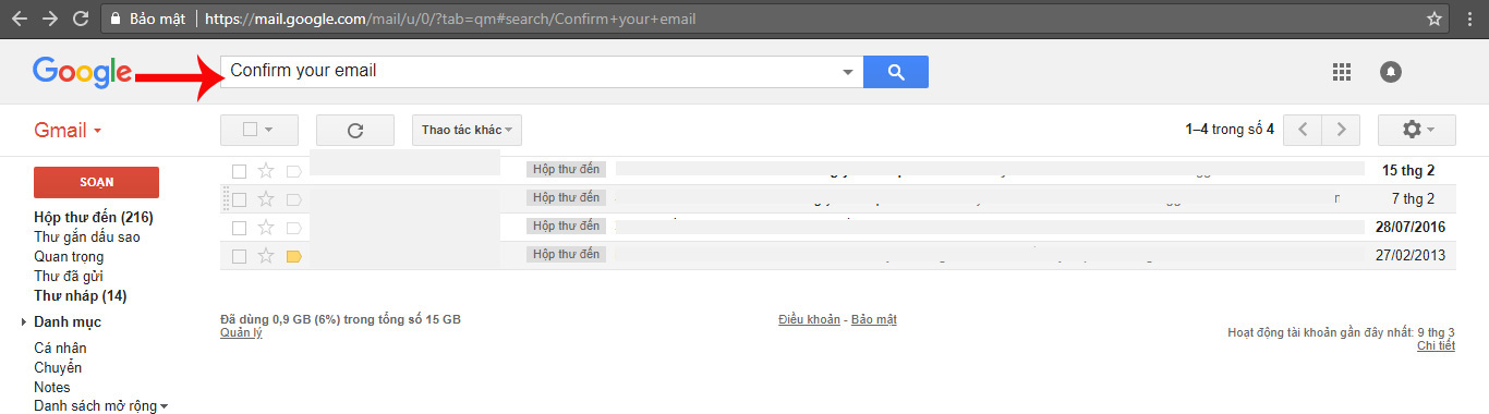 This keyword will help you find and delete online accounts that are no longer in use Picture 1