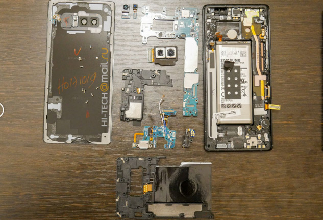 Thousands of thousands of dollars in the interior of the Galaxy Note 9 have just been released Picture 3