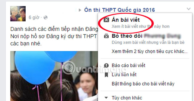 Tips for cleaning up News Feed on Facebook Picture 3