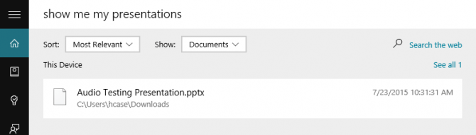 Tips for finding files using Cortana on Windows 10 Picture 10