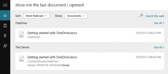 Tips for finding files using Cortana on Windows 10 Picture 7
