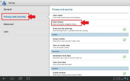 Tips for using Galaxy Tab 10.1 (Part 1) Picture 4