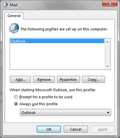Tips or troubleshooting connection problems on Outlook Picture 4