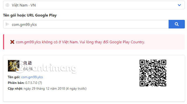 Tips to download games, Android applications do not support in Vietnam do not need VPN Picture 4