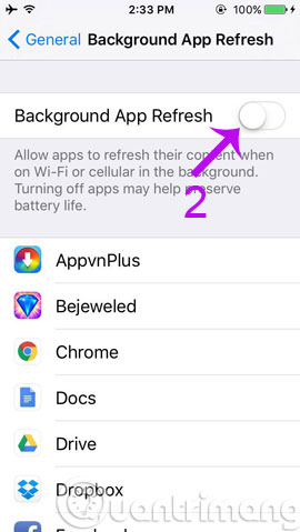 Tips to speed up and reduce battery life on iOS 9 Picture 2