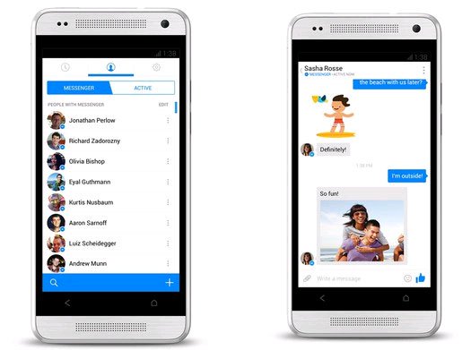 To chat Facebook must use the standalone Messenger application Picture 1