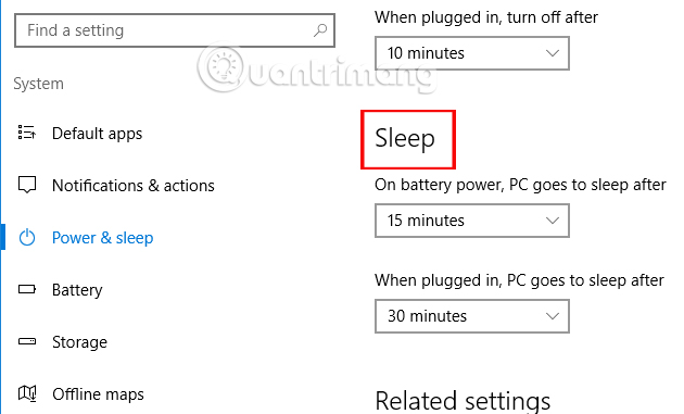 To enable or disable Sleep mode in Windows 10 Picture 4