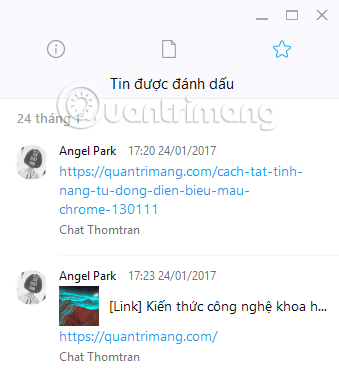 To mark an important message on the Zalo PC Picture 4