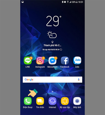 To turn on vibrating alert when receiving and ending calls on Samsung Picture 1