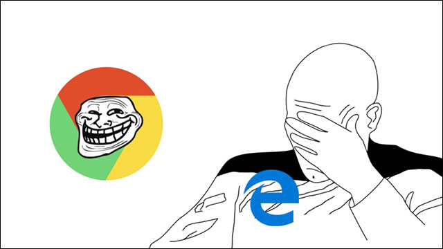 Too embarrassed, Microsoft engineers had to install Google Chrome in the middle of the presentation because Edge kept crashing Picture 1