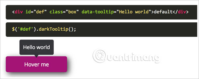 Tooltip creation tools are useful for jQuery Picture 6