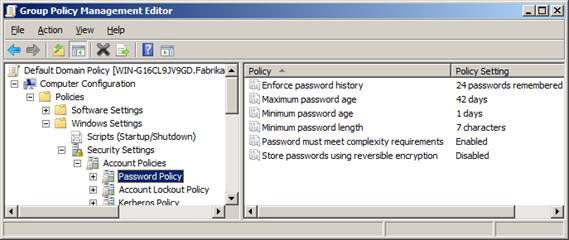 Top 10 security settings after installing Active Directory Picture 1