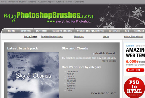 Top 10 websites provide a free Photoshop brush Picture 3