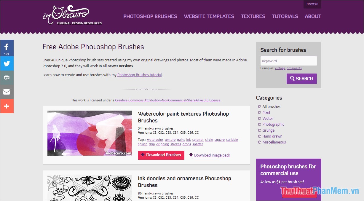 Top 10 websites that provide free, beautiful Photoshop Brushes Picture 11